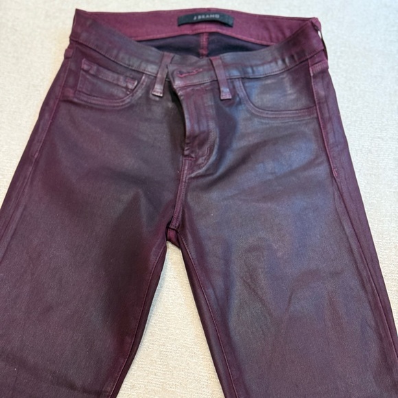 J Brand Denim - J brand LEATHER Women's Burgundy Jeans